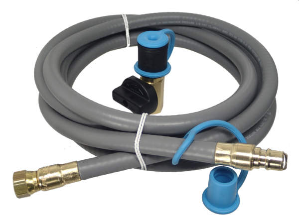3/8" Ball Valve Quick Connect Natural Gas Connector Kit