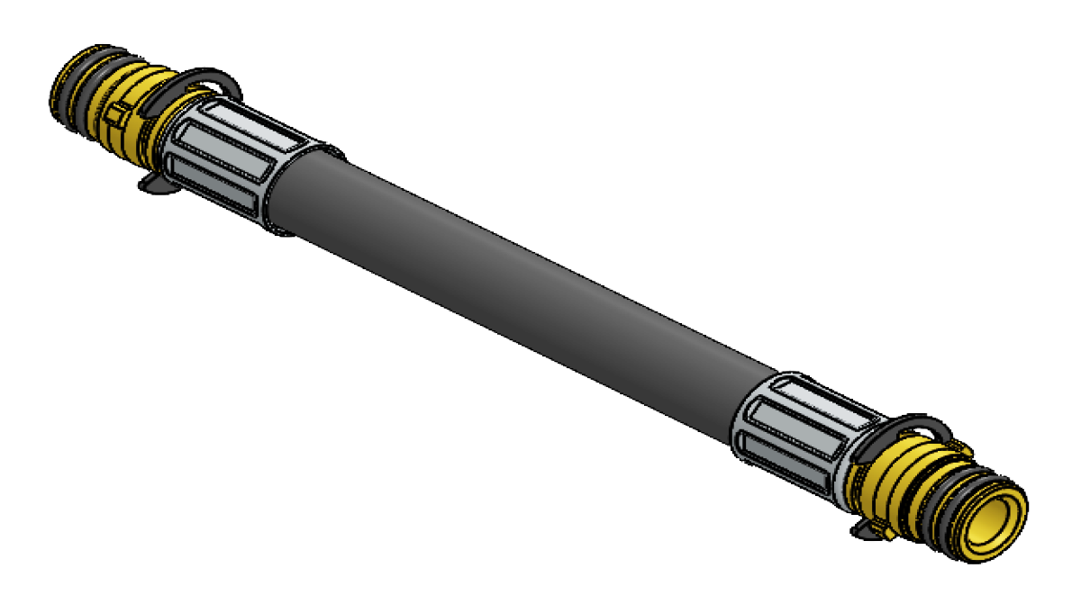 3/8″ ID Thermo Plastic RV Bayonet Manifold Block Connection Hose (Bayonet Fitting on each end)
